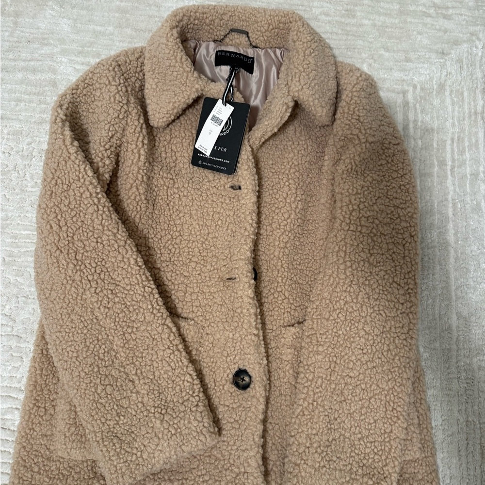 Bernardo Women's Warm Tan Teddy Jacket